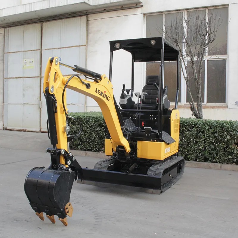 1 Ton hidrolik Ladang Mini Crawler Excavator